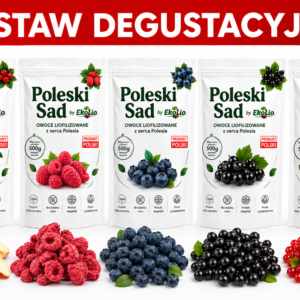 Poleski Sad Zestaw Degustacyjny 5x Owoce Liofilizowane 100% Naturalne 243g