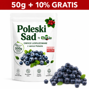 Poleski Sad Chrupiące Borówki Liofilizowane z Polskiego Gospodarstwa 55g