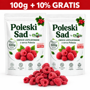 Poleski Sad Chrupiące Maliny Liofilizowane Z Polskiego Gospodarstwa 110g